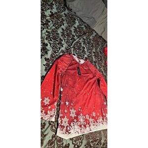 NWT NORACORA Holiday Christmas Pullover Shirt in Red - Size XXL